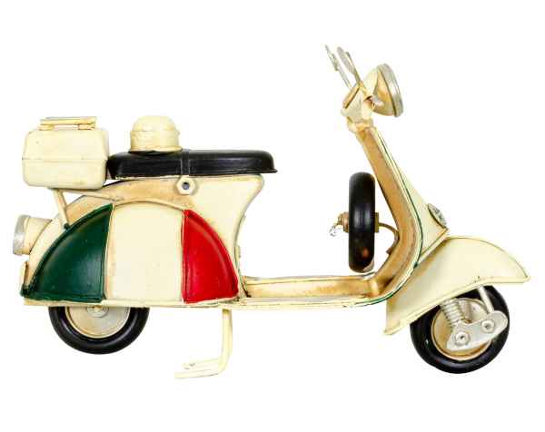 Modell Italien Mofa Mofamodell Moped Roller Nostalgie Blech Metall Antik-Stil