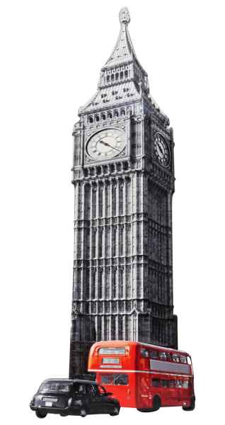 Blechschild Schild Blech Big Ben London UK Uhrturm Antik-Stil 75cm