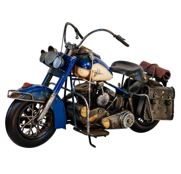 Modellmotorrad Nostalgie Blech Metall Motorrad Oldtimer Antik-Stil 43cm