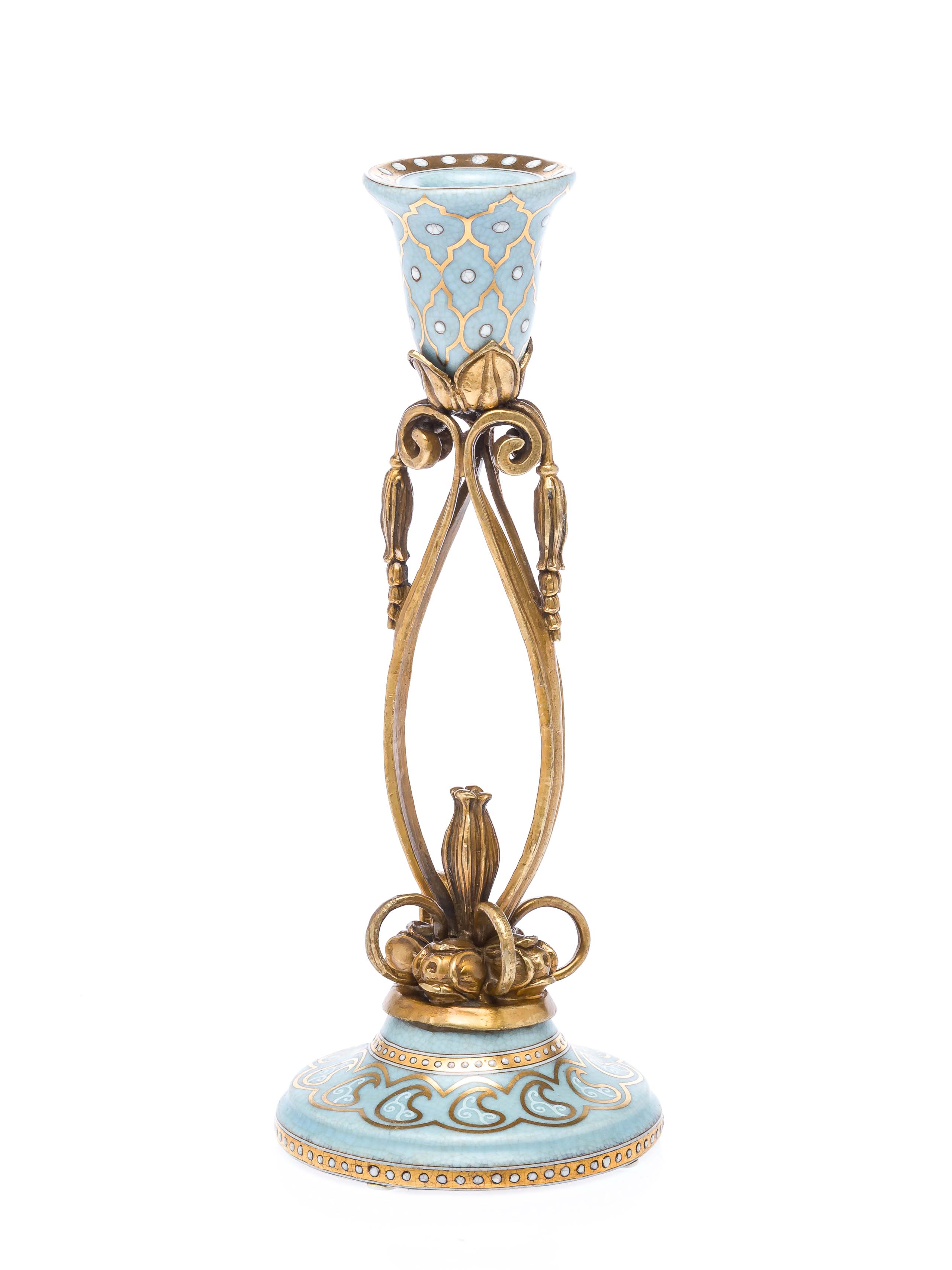 Chandelier en porcelaine et laiton chandeliers leucher Antique Style