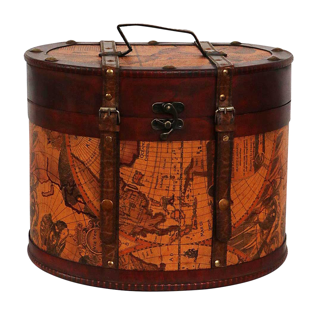 tempo Expertise walgelijk Hoedendoos 34cm hoedendoos hoedendoos hout antieke stijl hoedendoos doos  koffer decoratie | Nederland