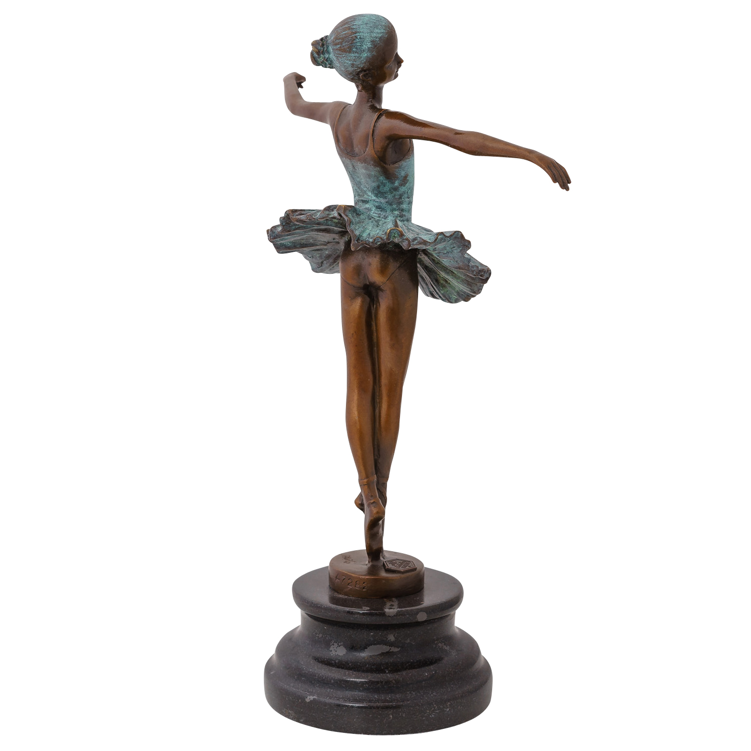 Bronzefigur Skulptur Statue Ballerina Tänzerin Pokal bronze 33 cm 