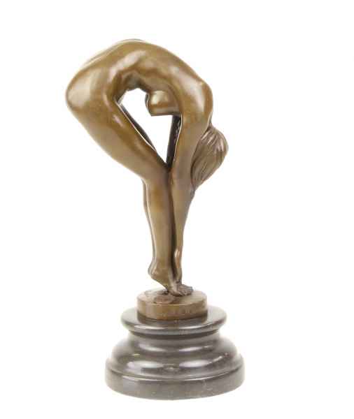 Bronzeskulptur Erotik erotische Kunst im Antik-Stil Bronze Figur Statue 24cm