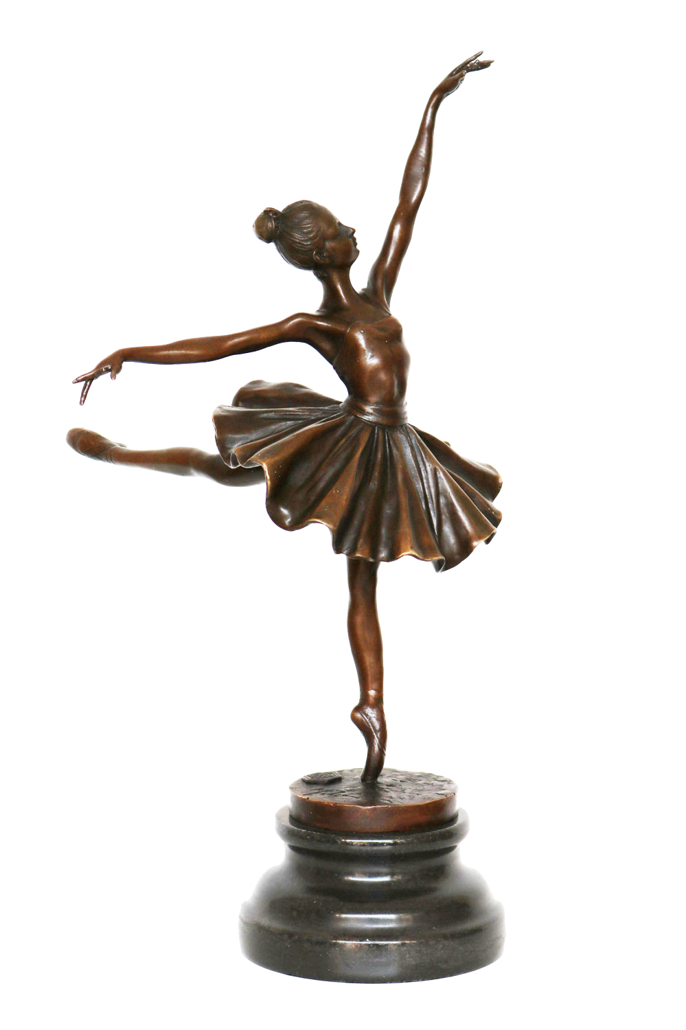 Bronzeskulptur Tänzerin Ballerina nach Degas Ballet Bronze Figur Replika f | ®