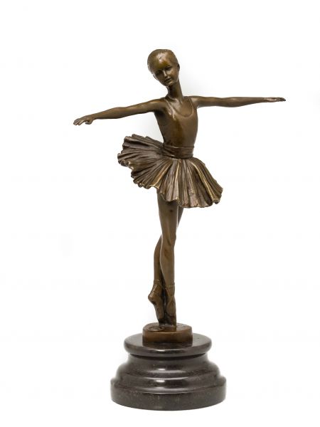 Bronzeskulptur Tänzerin Ballerina Bronzefigur Bronze Skulptur Ballett sculpture