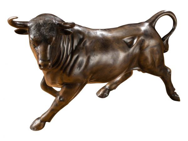 Bronzeskulptur Stier Bulle 67cm Bronze Figur Skulptur Bronzefigur sculpture bull 