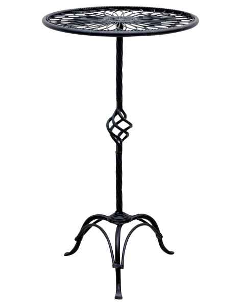 Gartentisch Tisch Beistelltisch schwarz im Antik-Stil Höhe 70cm Metall Eisen