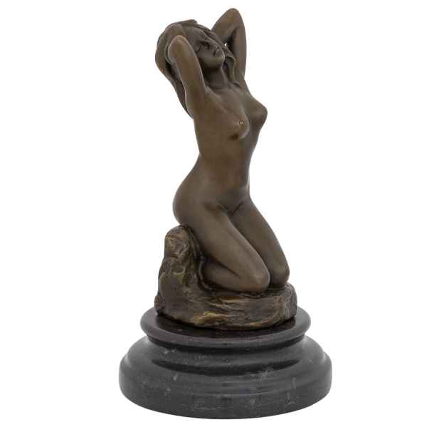 Bronzeskulptur Frau Erotik erotische Kunst Antik-Stil Bronze Figur Statue 21cm