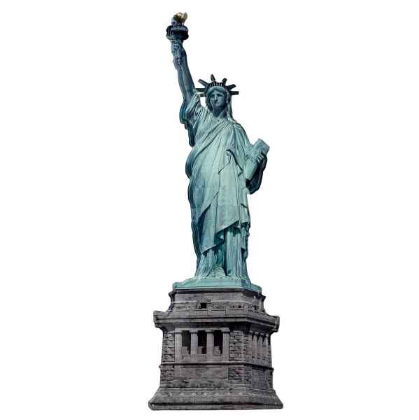 Blechschild Schild Blech Freiheitsstatue USA Amerika Antik-Stil 75cm