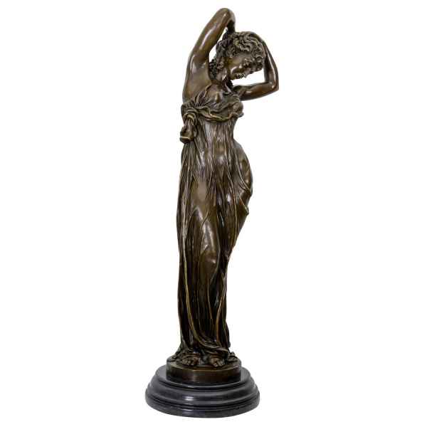 Bronzeskulptur Frau nach Affortunato Gory Antik-Stil Bronze Figur Replik Kopie