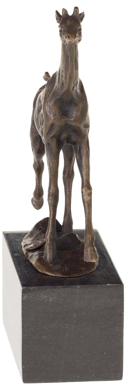 Bronzeskulptur Bronzeskulptur Bronze Giraffe Figur Statue im Antik-Stil 26cm 