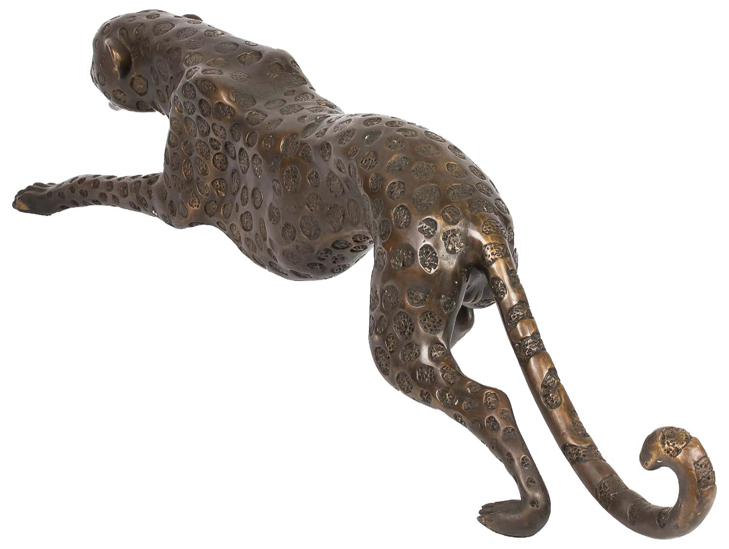 Riesen Bronze Skulptur Figur Panther Leopard 114cm Bronzeskulptur Bronzefigur 
