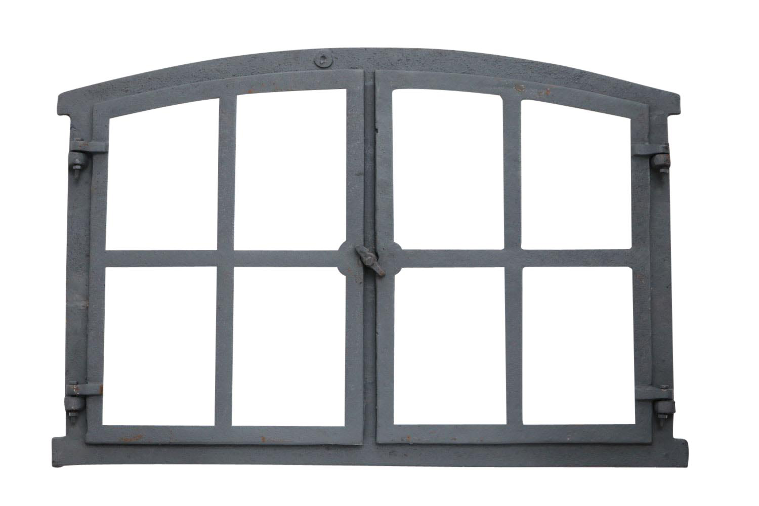 Stallfenster Fenster Scheunenfenster Eisen grau 63 x 34cm Antik-Stil 