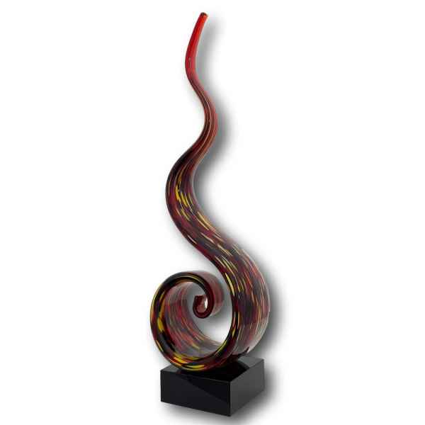 Glasfigur Skulptur Figur Moderne Glas Glasobjekt im Murano Antik-Stil 52cm
