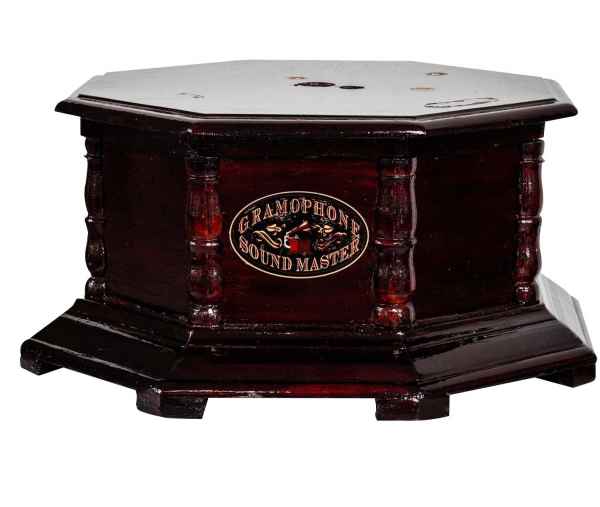 Grammophonbox Box Korpus Grammophonkorpus Antik-Stil Holz 37cm (a)