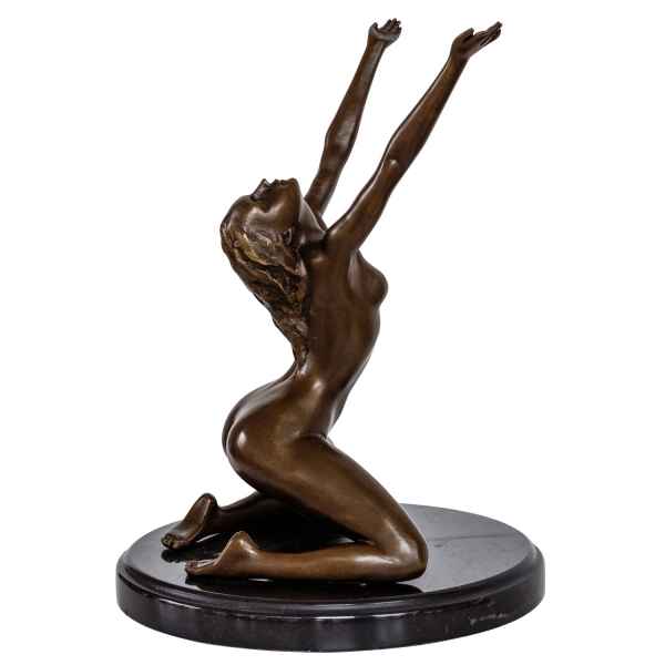 Bronzeskulptur Erotik Frau erotische Kunst Antik-Stil Bronze Figur Statue 25cm