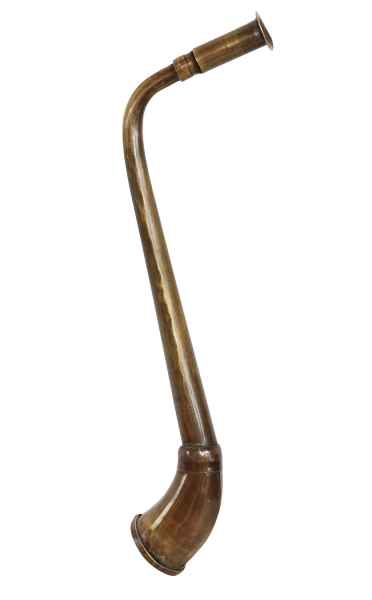 Hörrohr Hörmaschine Antik-Stil Stethoskop 27cm Hörgerät Tröte Signalhorn Messing