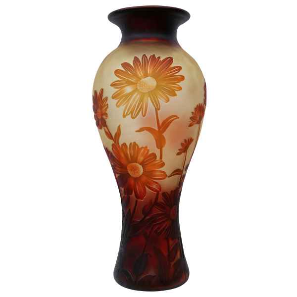 Vase Replika nach Galle Gallé Glasvase Glas Antik-Jugendstil-Stil Kopie c13