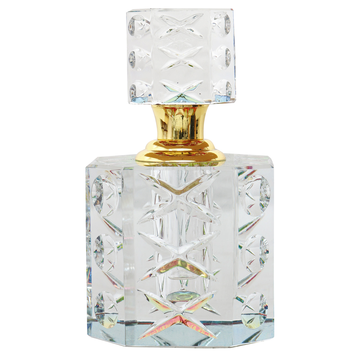 sonra ödül yas  Elegant perfume bottle - antique style - cut glass - crystal class - 11 cm  (c) | aubaho ®