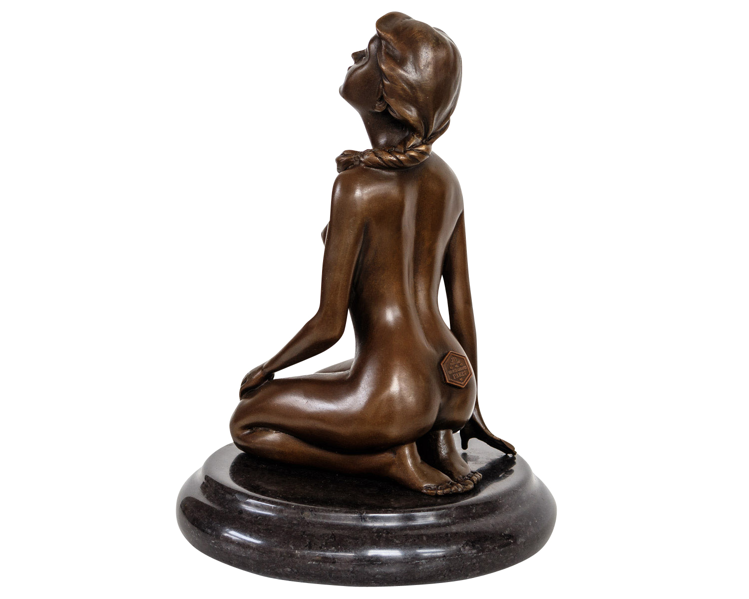 Bronzeskulptur Frau Tänzerin Erotik Kunst im Antik-Stil Bronze Figur Statue 35cm 