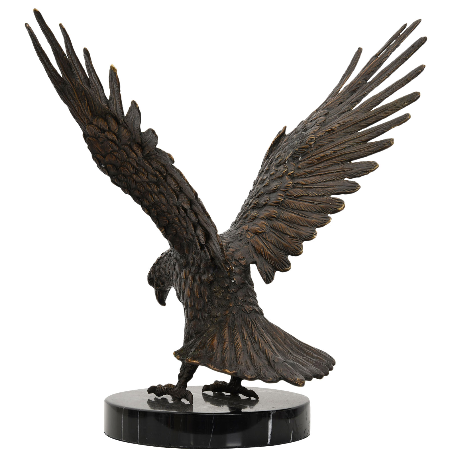 Bronze Skulptur Figur Adler eagle Bronzeskulptur 33cm Bronzefigur 
