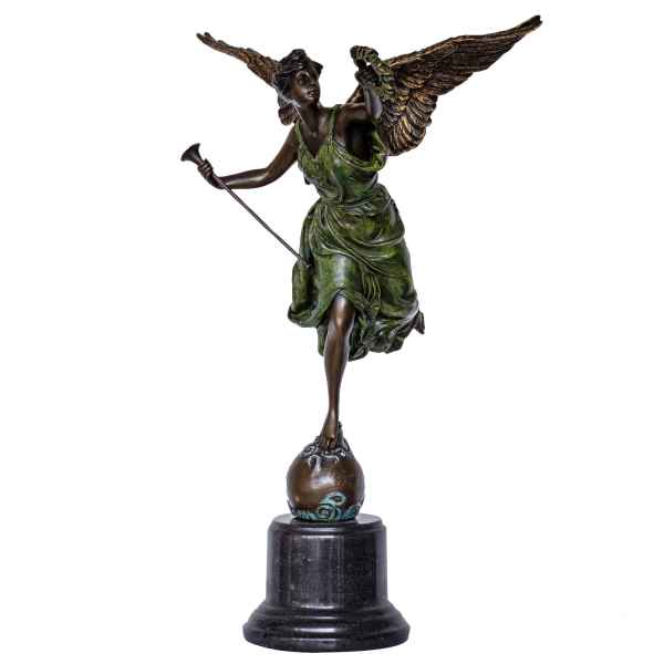 Bronzeskulptur Victory Victoria Antik-Stil Bronze Statue Berlin Siegessäule 37cm