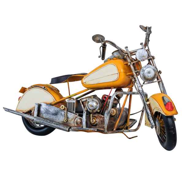 Modellmotorrad Nostalgie Blech Metall Motorrad Oldtimer Antik-Stil 59cm