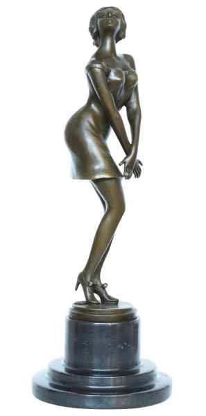 Bronzeskulptur Erotik erotische Kunst im Antik-Stil Bronze Figur 36cm
