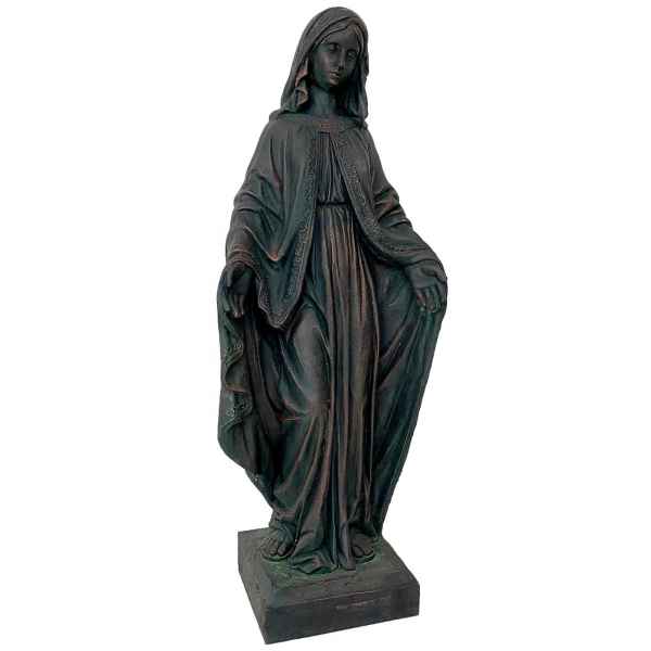 Skulptur Maria Madonna Heiligenfigur 81cm Figur Statue Kunststein Antik-Stil