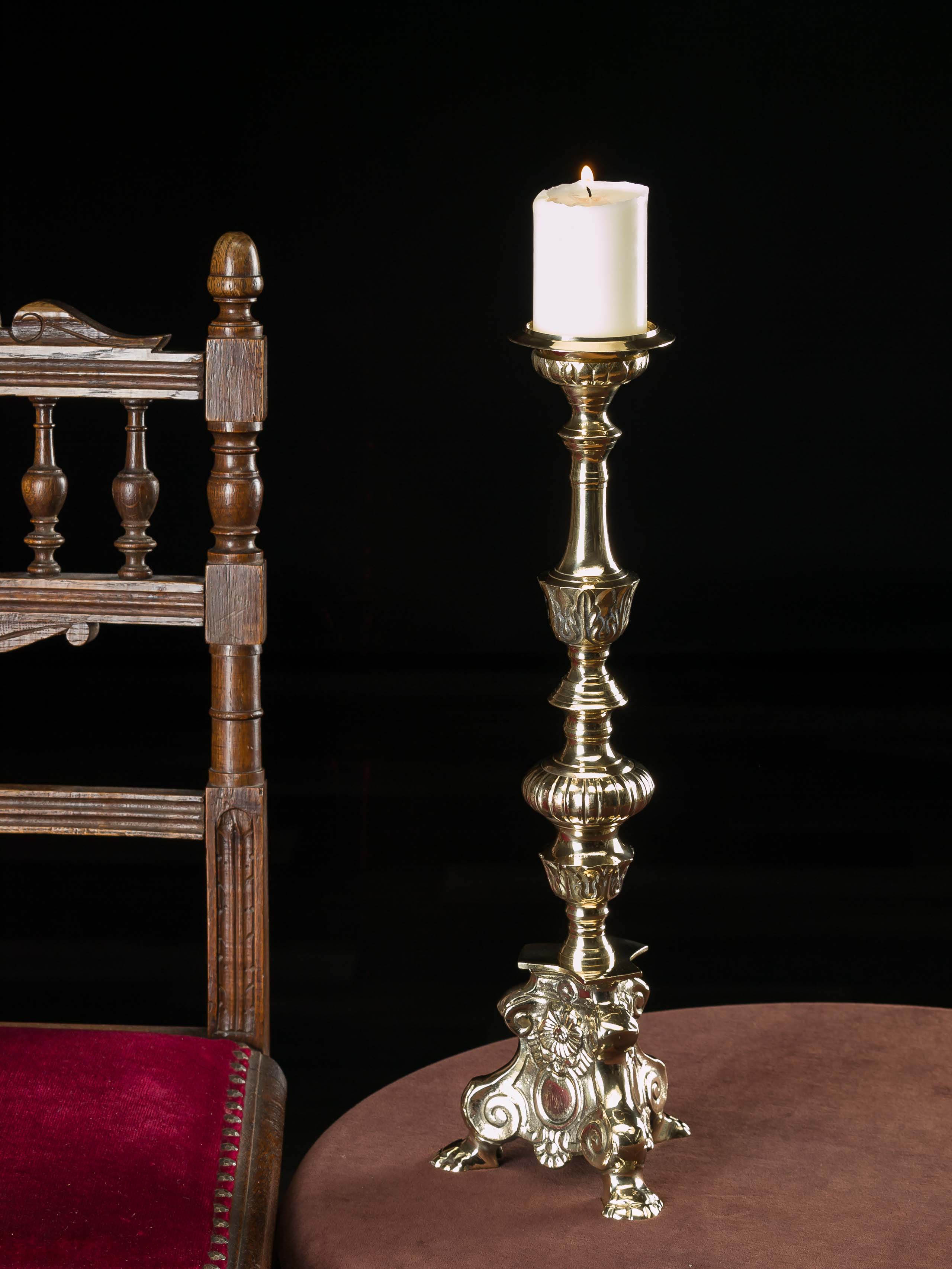 Kerzenleuchter Kandelaber Kerzenständer Kerzenhalter Leuchter Antik-Stil 46cm 