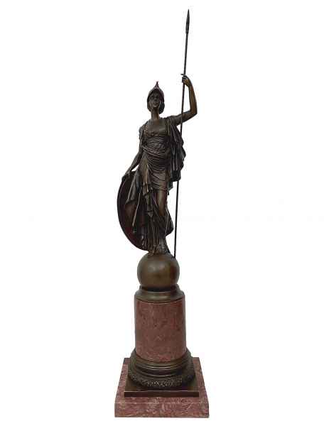 Bronzeskulptur im Antik-Stil Bronze Figur Statue nach Athena Giustiniani  Kopie