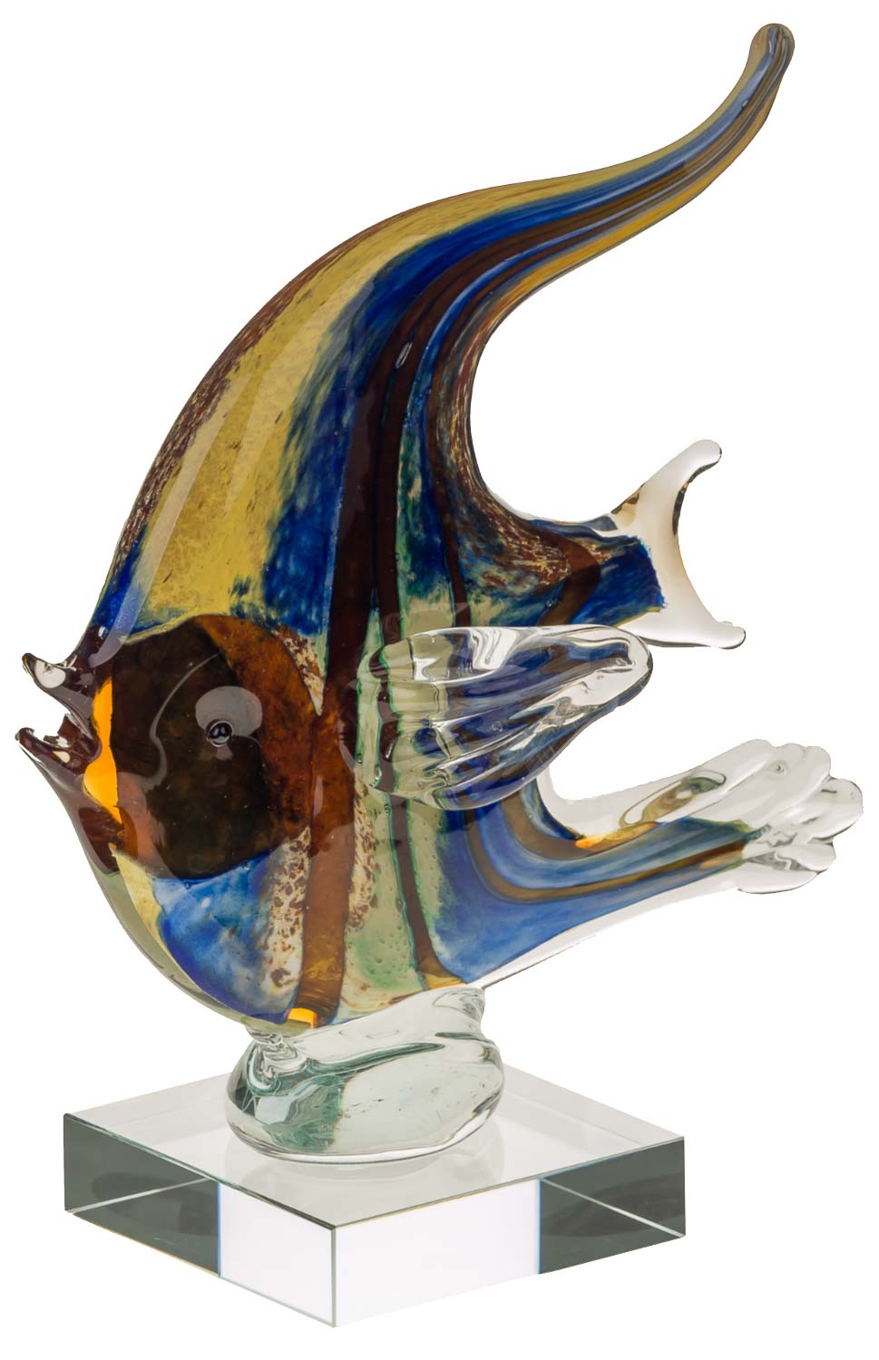 Glazen figuur figuur vis glas in Murano stijl 22cm | Nederland