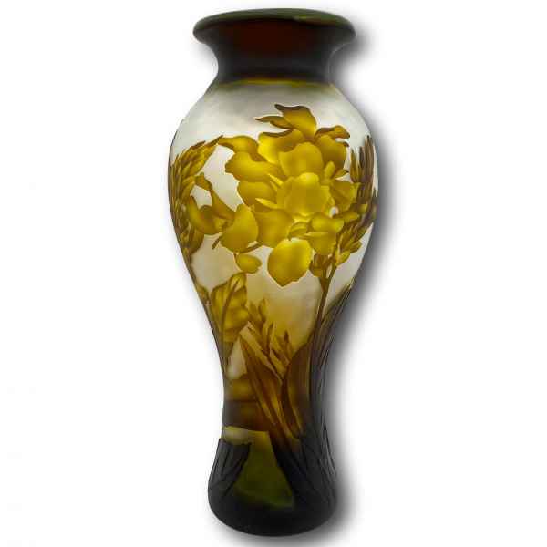 Vase Replika nach Galle Gallé Glasvase Glas Antik-Jugendstil-Stil Kopie c8