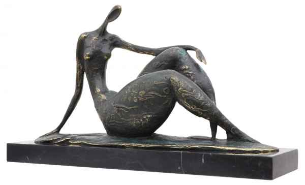 Bronzeskulptur Frau Erotik erotische Kunst Antik-Stil Bronze Figur Statue 44cm