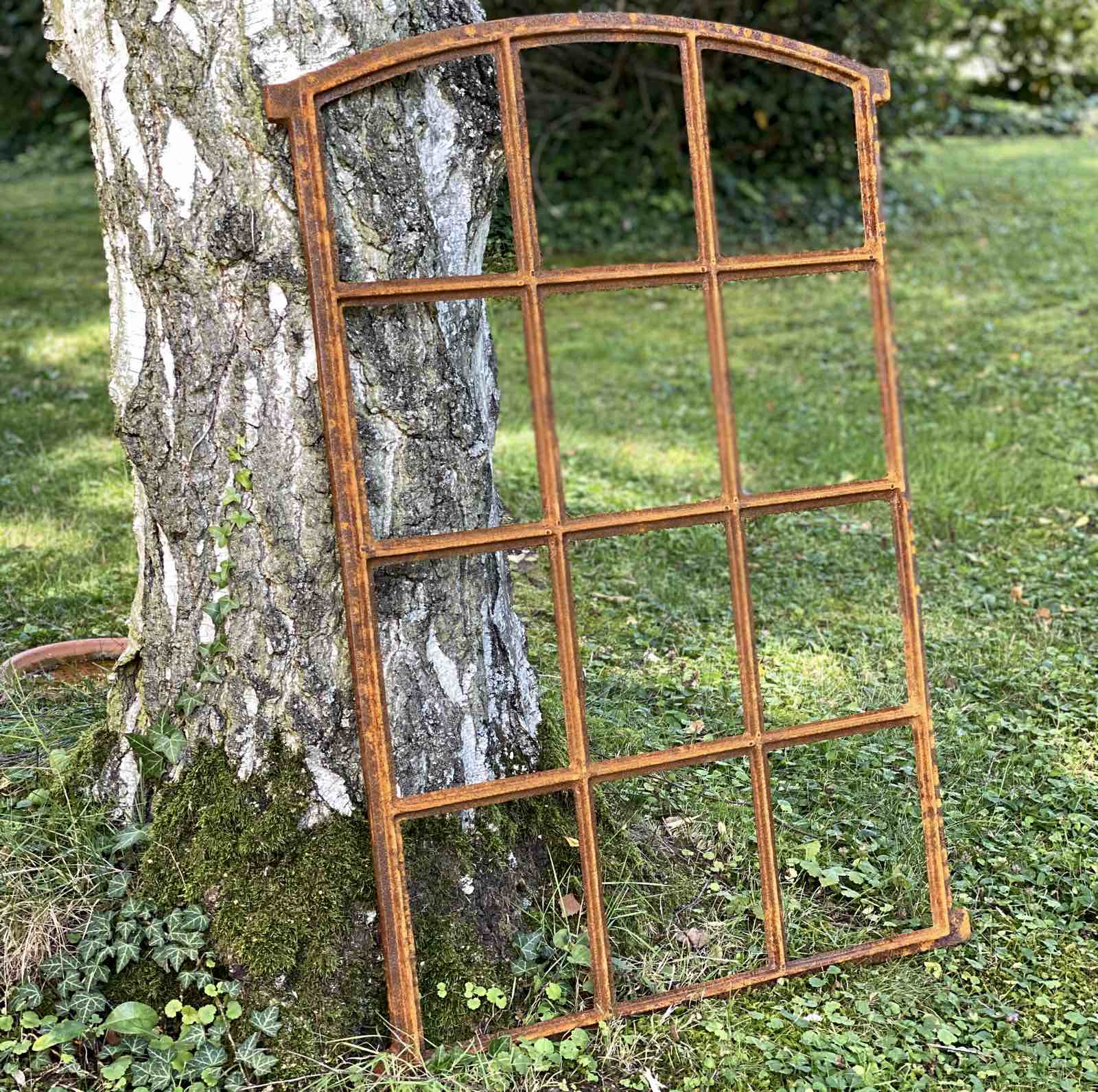 Eisenfenster Stallfenster Scheunenfenster Fenster Eisen 94cm Rost Antik-Stil 