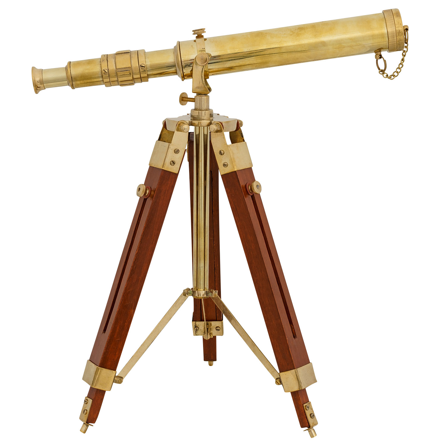 kruising omverwerping Profetie Telescoop telescoop verrekijker messing met houten statief 45cm antiek  stijl | Nederland