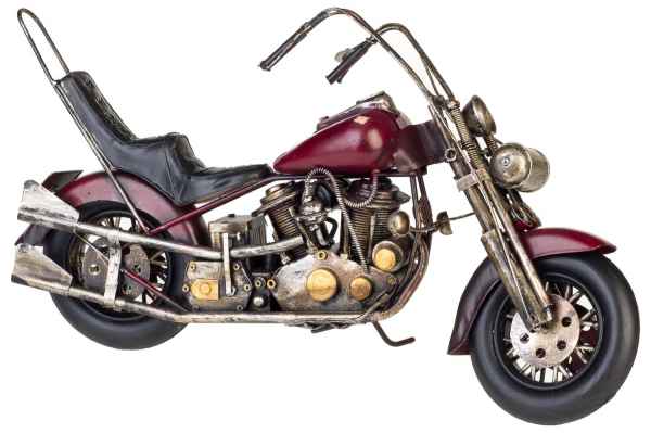 Modell Chopper Modellmotorrad Motorrad Nostalgie Blech Metall Antik-Stil 41cm