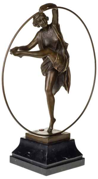 Bronzeskulptur Tänzerin im Antik-Stil Bronze Figur Statue - 47cm