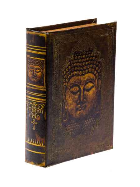 Schatulle Buddha Buchattrappe Buch Box Etui Aufbewahrung Schmucketui book box L