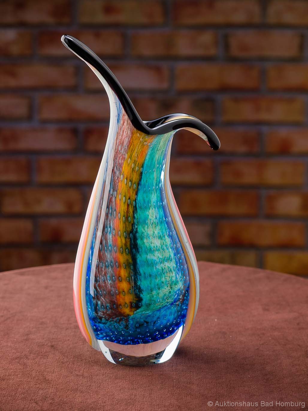 Glasvase Vase Glas im Murano Antik Stil 30cm