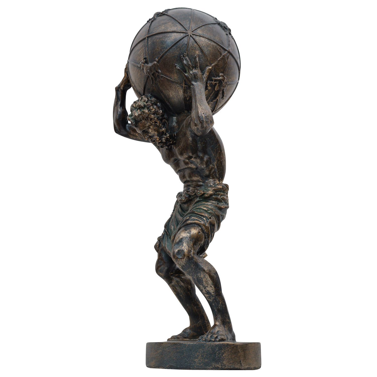 Statuette d´Atlas portant un globe céleste statue style antique 42cm 