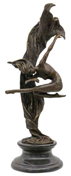 Bronzeskulptur Tänzerin im Antik-Stil Bronze Figur Statue 53cm