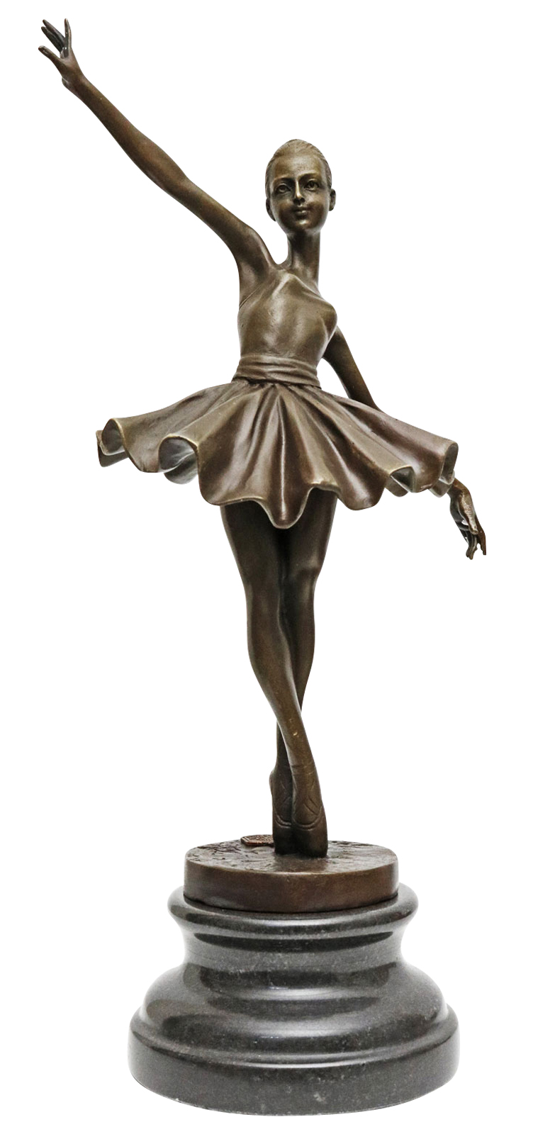 Bronzeskulptur Tänzerin Ballerina nach Degas Ballet Bronze Figur Replika a 