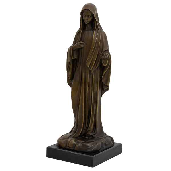 aubaho Sculpture Madonna Statuette de Saint Marie 80cm Style Antique 