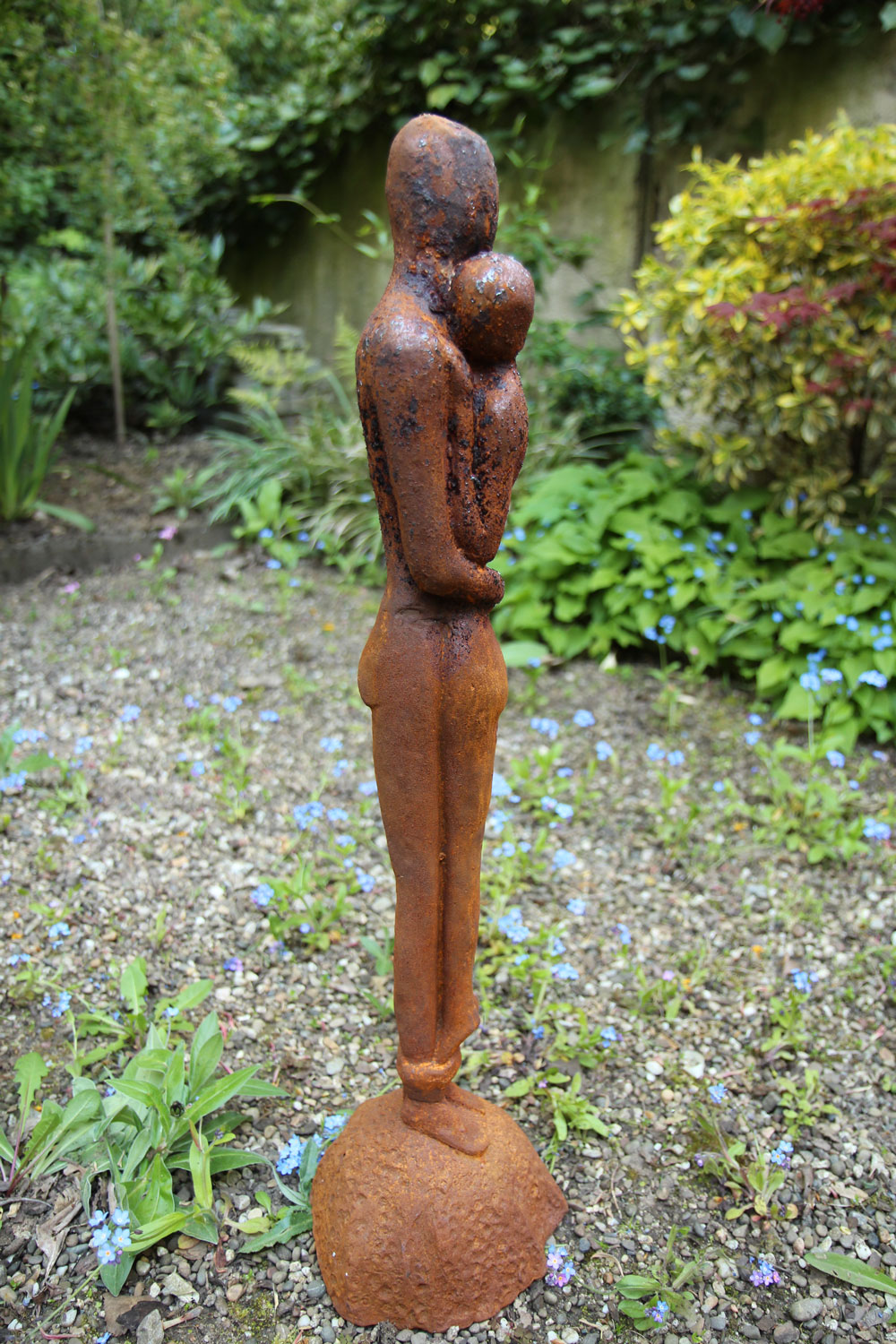 foto wandelen Moreel Tuinbeeld sculptuur figuur liefhebbers paar liefde moderne kunst ijzer 67cm  | Nederland