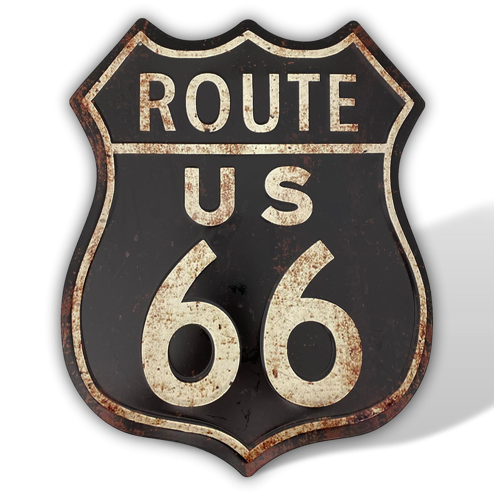 Comorama Ik heb het erkend Clip vlinder Metalen bord wandbord Route 66 maggneten board USA prikbord 50cm nostalgie  | Nederland