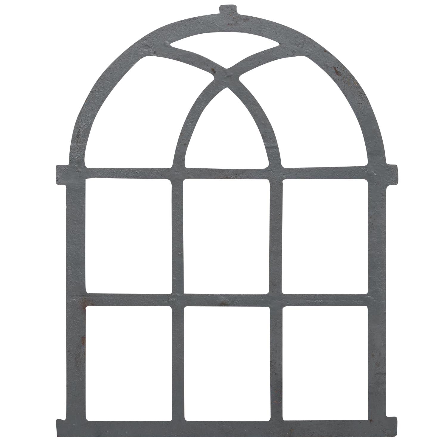 f2 Fenster grau Stallfenster Eisenfenster Scheunenfenster Eisen 72cm Antik-Stil 