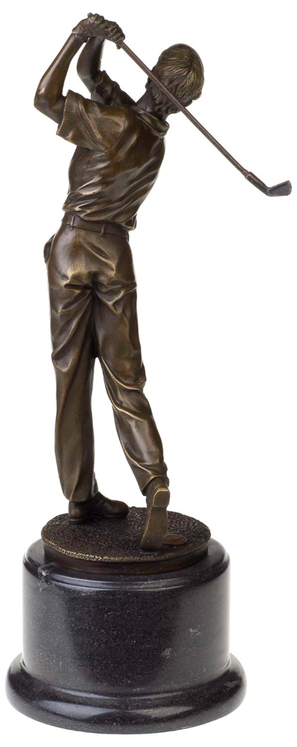 vogel Onbevredigend Rennen Bronzen Beeld Antieke Stijl Golf Golfer Man Tee Bronzen Figuur Standbeeld -  38cm | Nederland