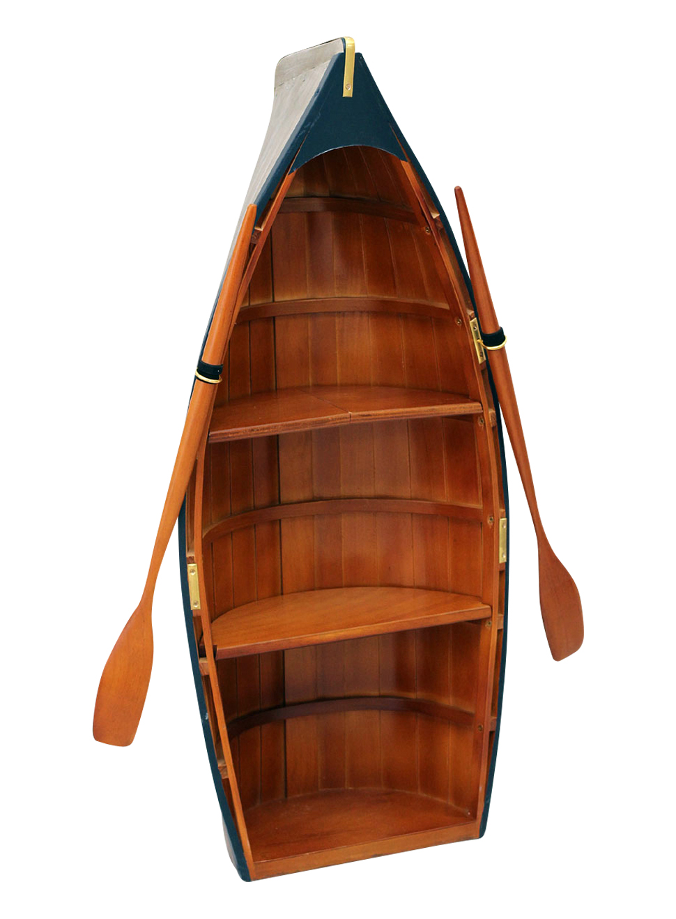 Boat wall shelf - replica rowboat shape - wood - 2´11.5 (90cm)
