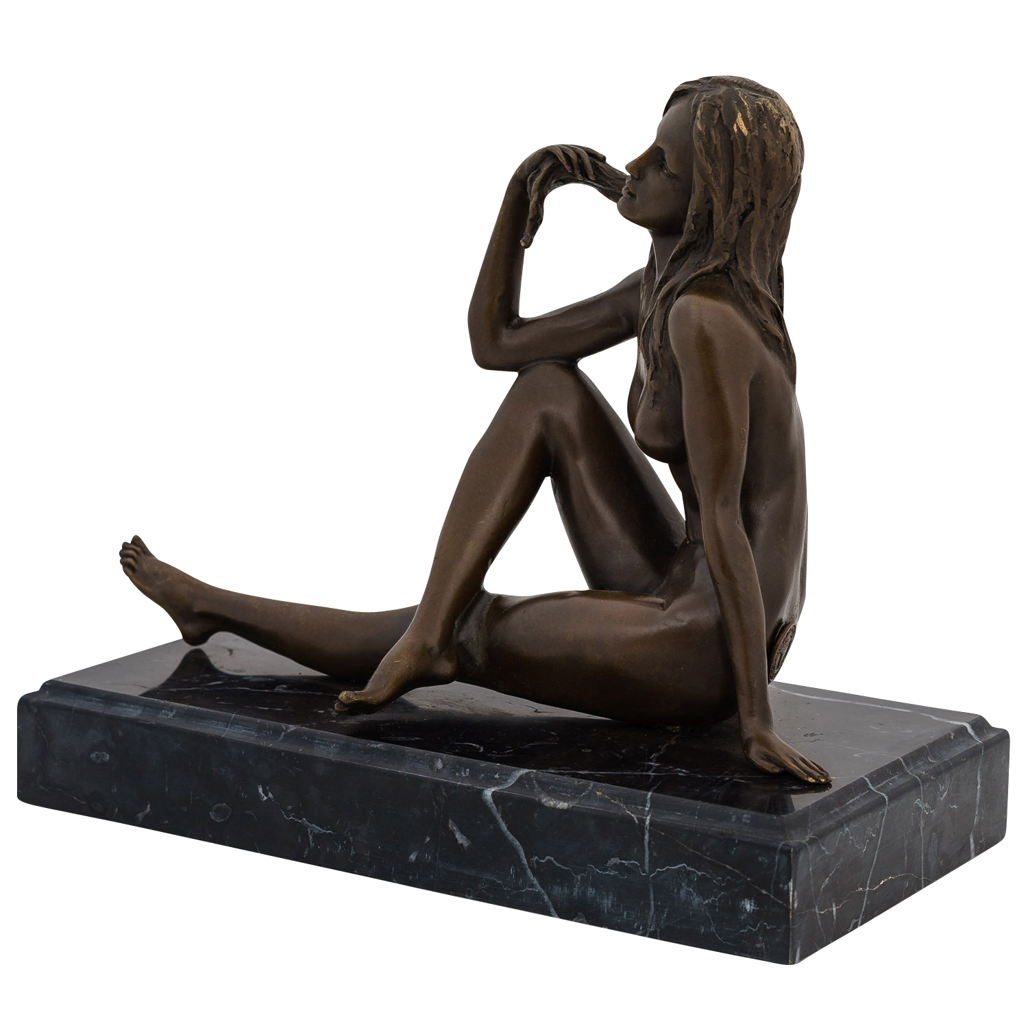 Bronze Frau Erotik Akt Bronzefigur Bronzeskulptur Figur Art Deko Antik-Stil 